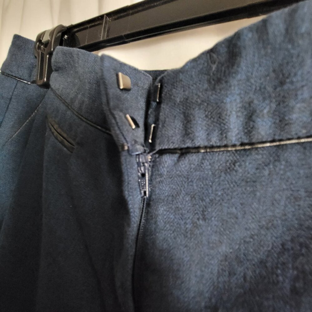 Apt. 9 Modern Fit Pants blue sz 12 stretch Rayon corpcore classic workwear EUC - Picture 7 of 14